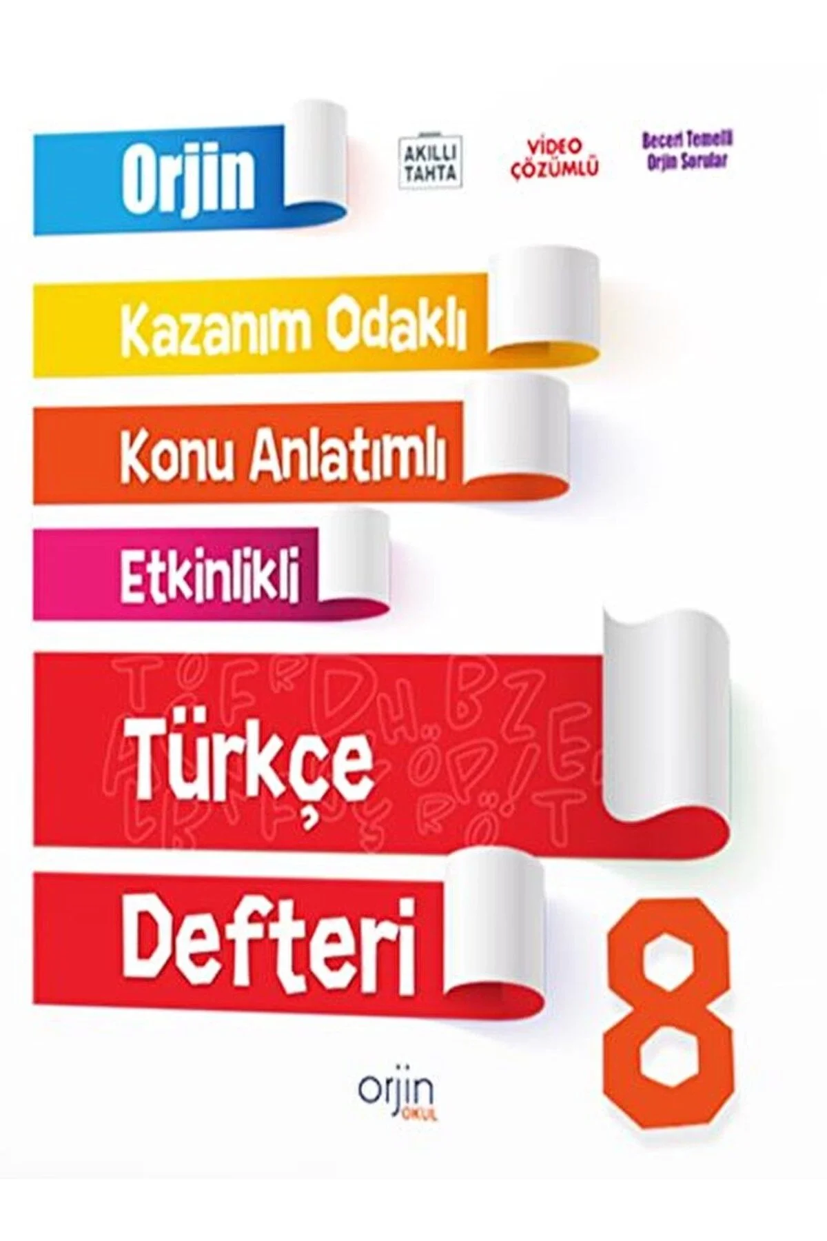 Orjin 8.Sınıf Türkçe Defteri Konu Anlatımlı