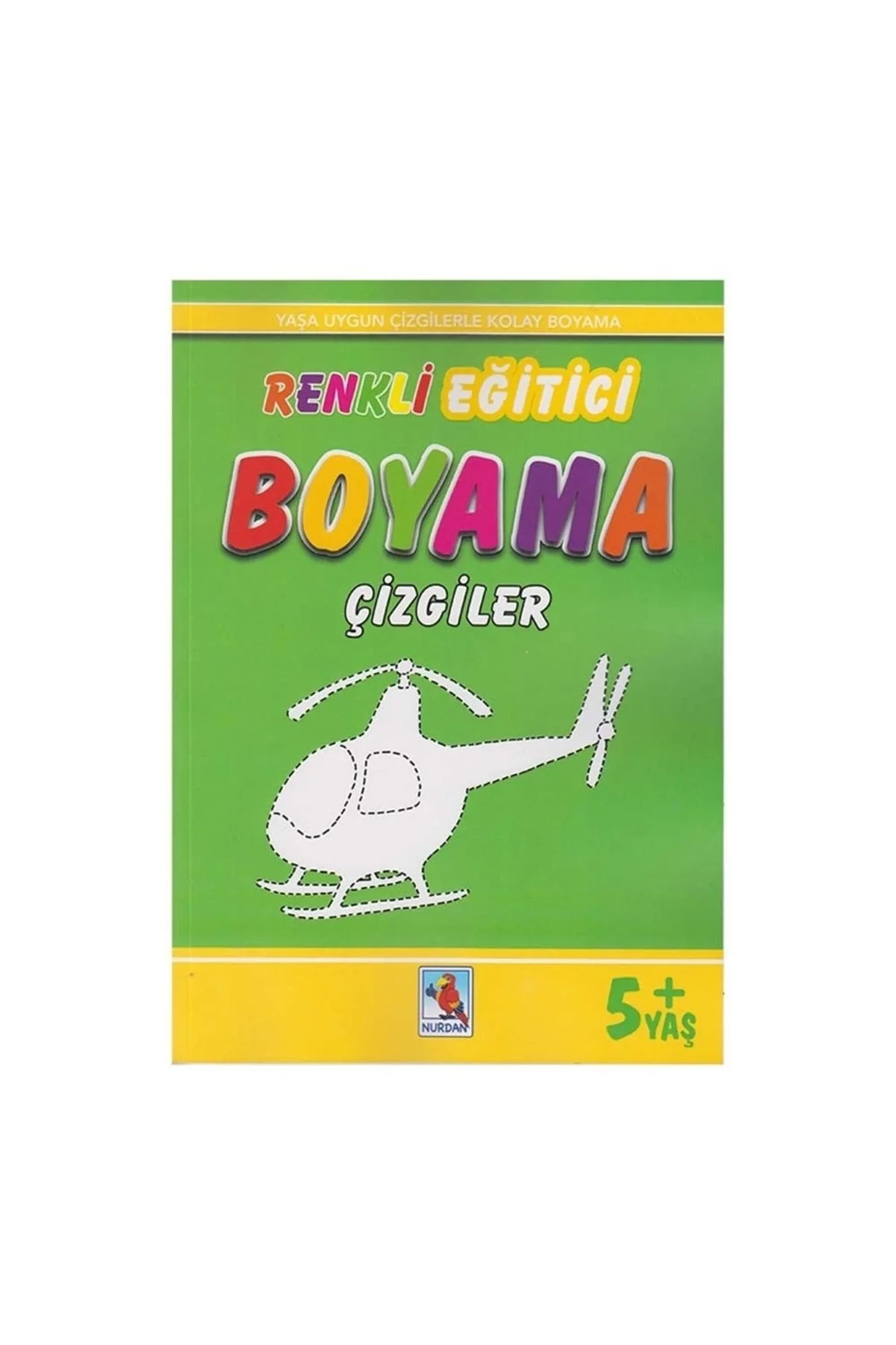 Renkli Eğitici Boyama Çizgiler 5+Yaş Nurdan Yayın