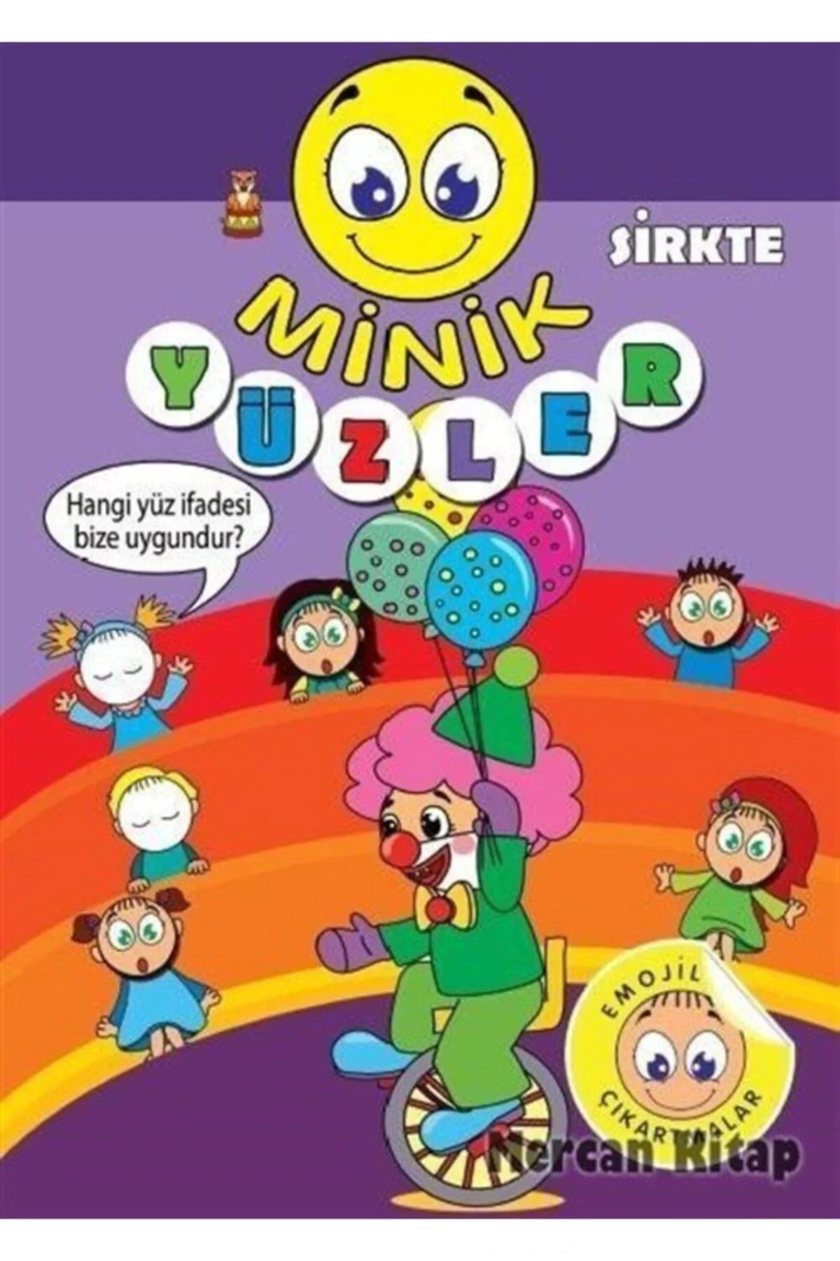Emojil Çıkartmalar Minik Yüzler Sirkte Koloni