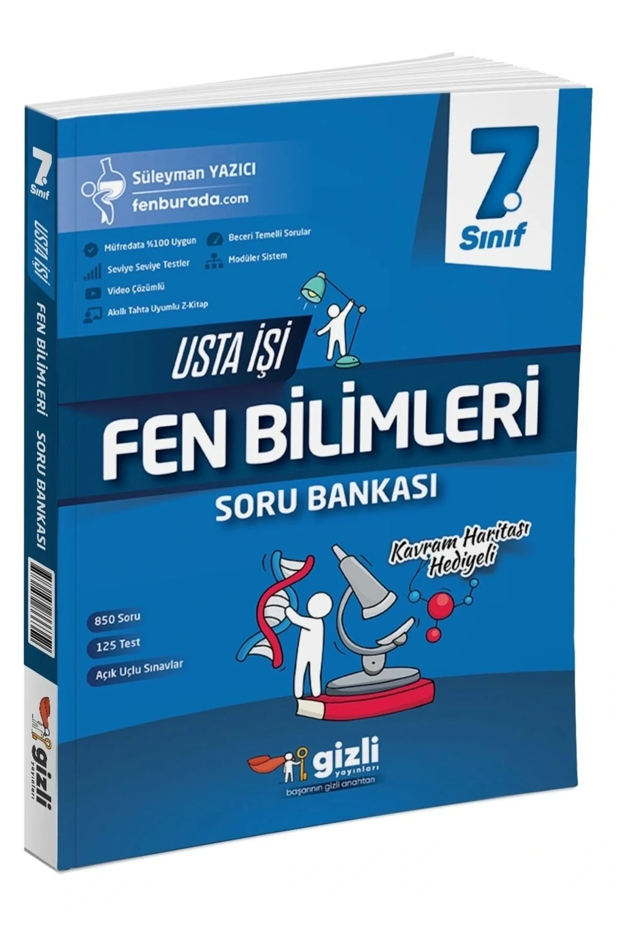7.sınıf Fen Bilimleri Usta İşi Soru Bankası Gizli Yayınları