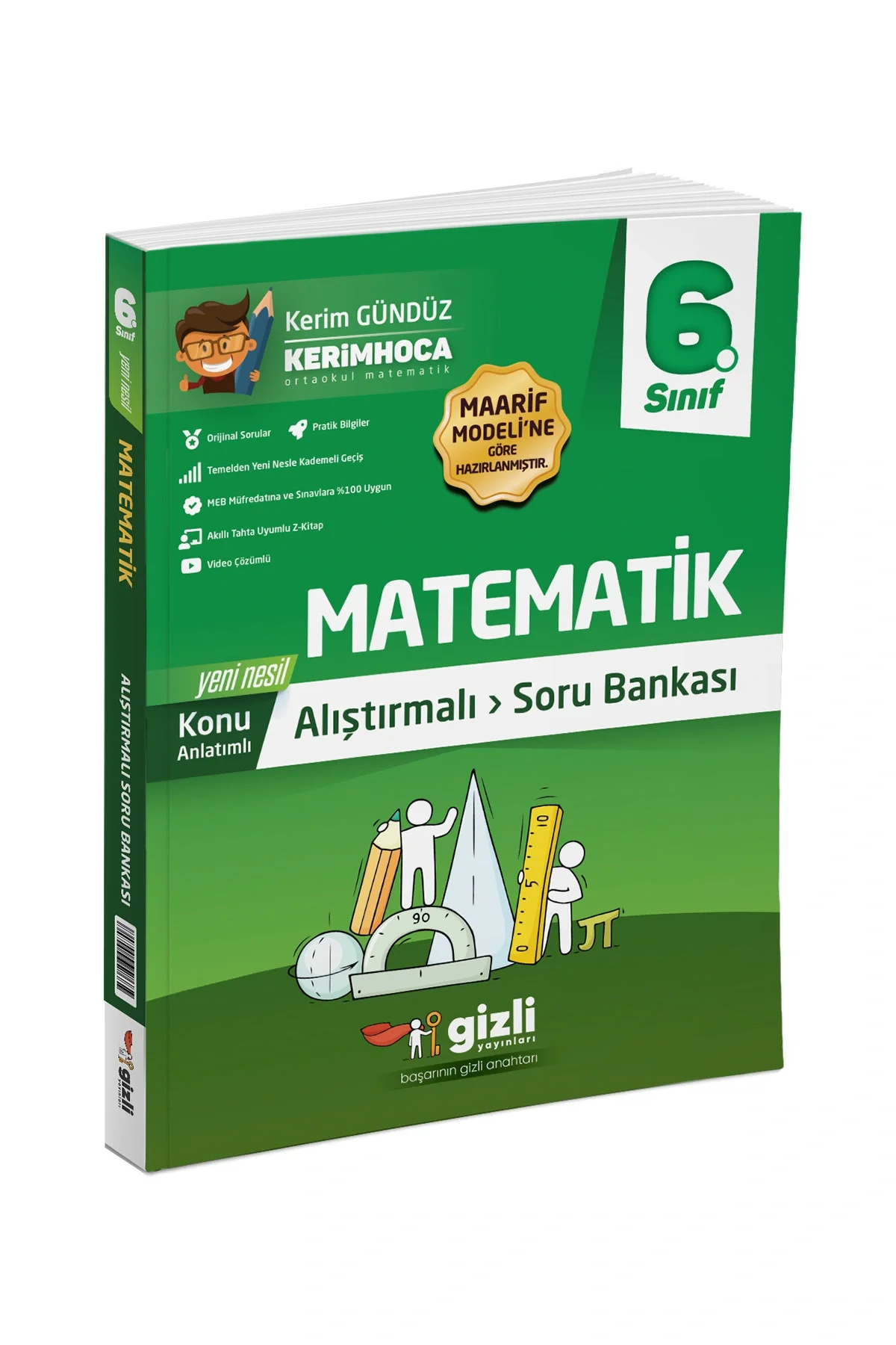 6.Sınıf Matematik Alıştırmalı Soru Bankası Gizli Yayınları