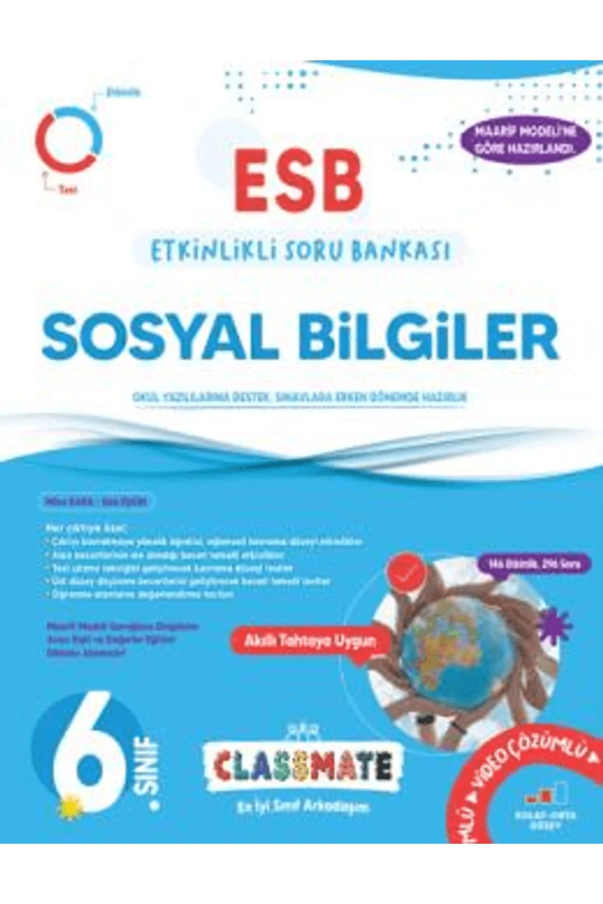 Okyanus 6. Sınıf Classmate Sosyal Bilgiler Etkinlikli Soru Bankası