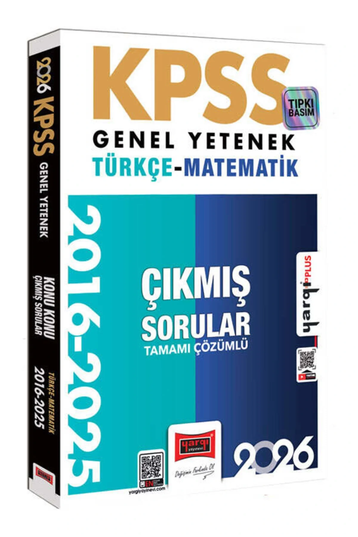Yargı 2026 Kpss gy Türkçe Matematik 2016-2025 Çıkmış Çözümlü Sorular