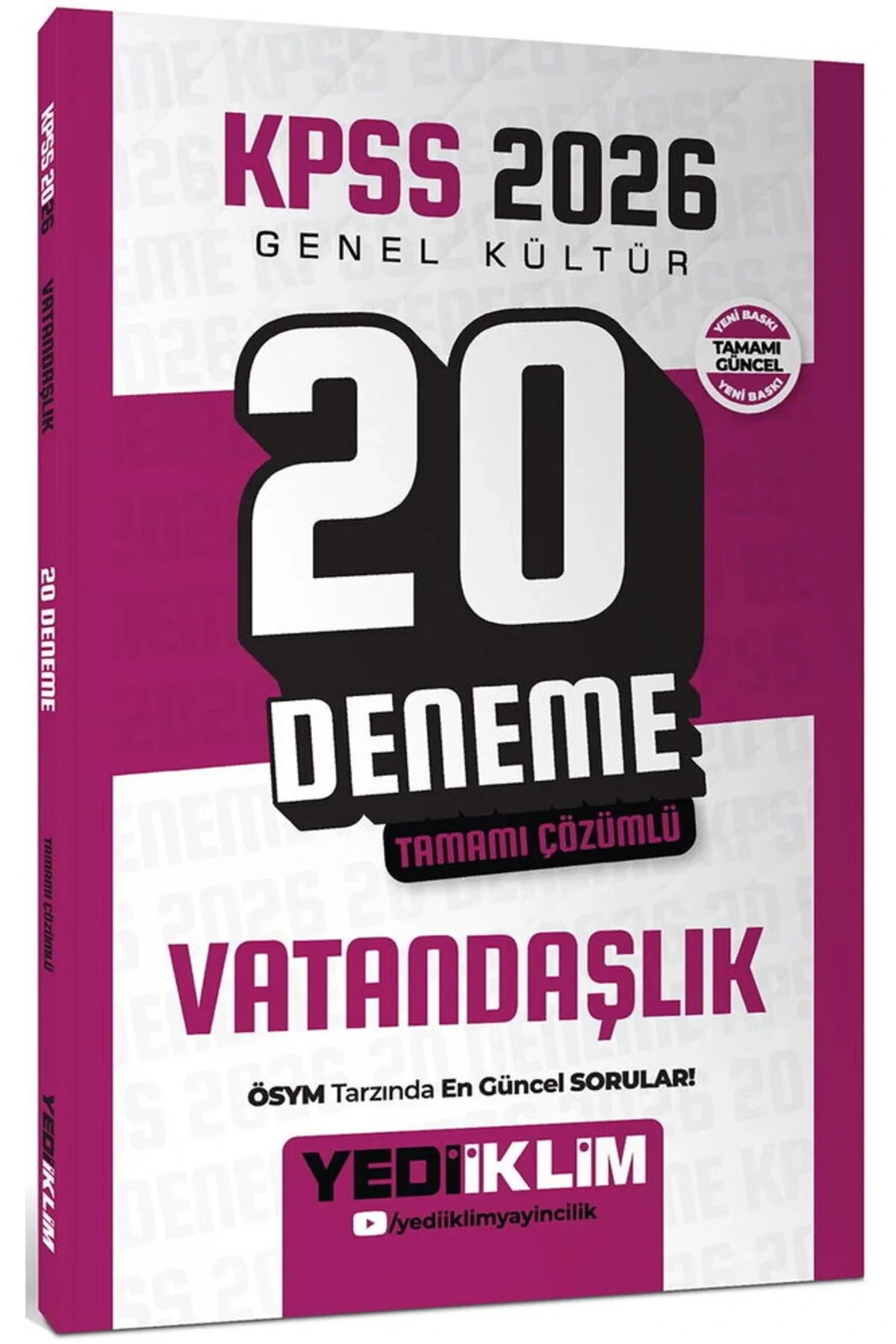 Kpss 2026 Gk Vatandaşlık 20 Çözümlü Deneme Yediiklim