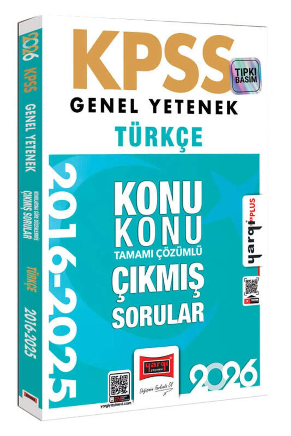 Yargı 2026 Kpss Gy Türkçe 2016-2025 Çıkmış Çözümlü Sorular
