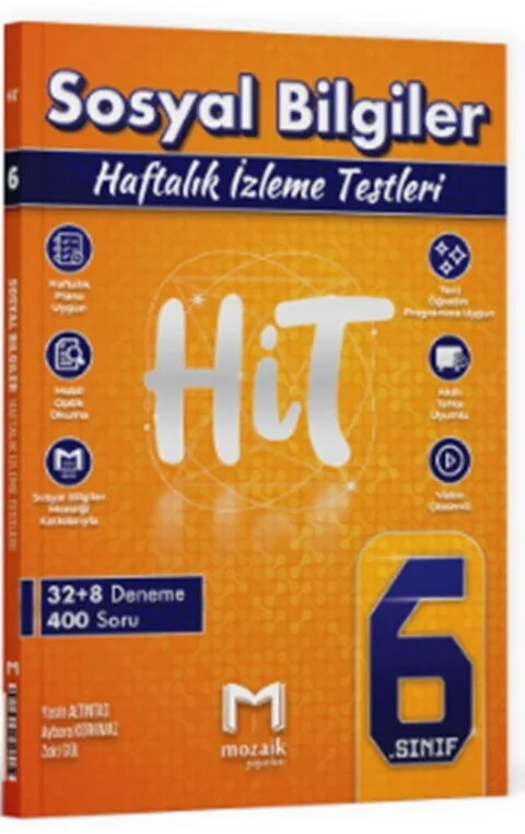 Mozaik 6. Sınıf Sosyal Bilgiler Haftalık İzleme Testleri