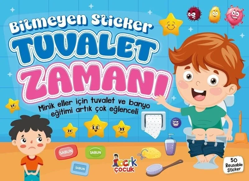 Bitmeyen Sticker Tuvalet Zamanı Nesil Çocuk