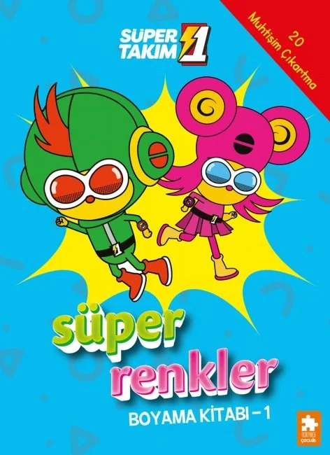 Süper Takım Süper Renkler Boyama Kitabı 1 Eksikparça