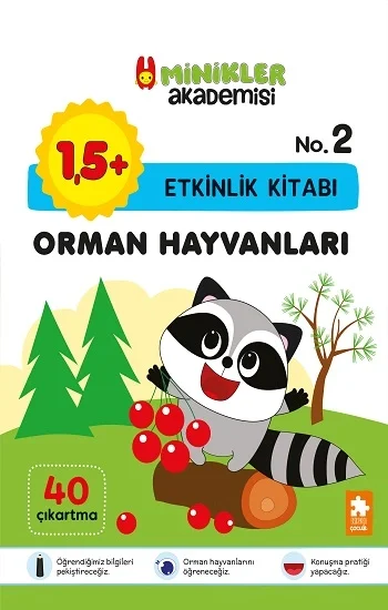 Minikler Orman Hayvanları Etkinlik kitabı No-2 Eksikparça
