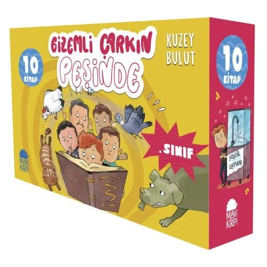 Gizemli Çarkın Peşinde 3.Sınıf 10 Kitap Kuzey Bulut Mavi Kirpi