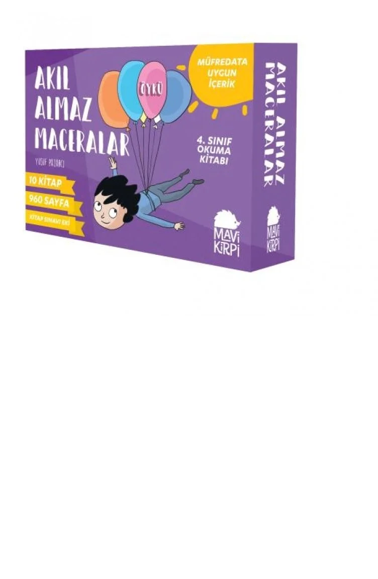 Akıl Almaz Maceralar 4.Sınıflar İçin 10 Kitap Mavi Kirpi