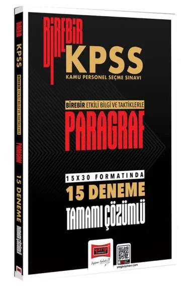 Yargı Kpss Birebir Paragraf 15x30 Formartında Çözümlü Deneme
