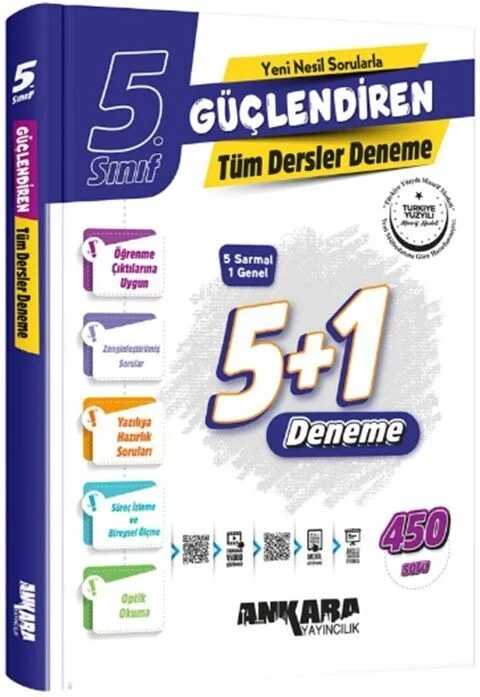 5.Sınıf Tüm Dersler 5 Sarmal 1 Genel Güçlendiren Denemeler Ankara Yayıncılık