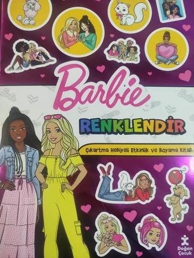 Barbie Renklendir Boyama Doğan çocuk