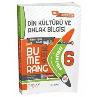 Günay 6.Sınıf Bumerang Din Kültürü Etkinlikli Akıllı Defter Kitap