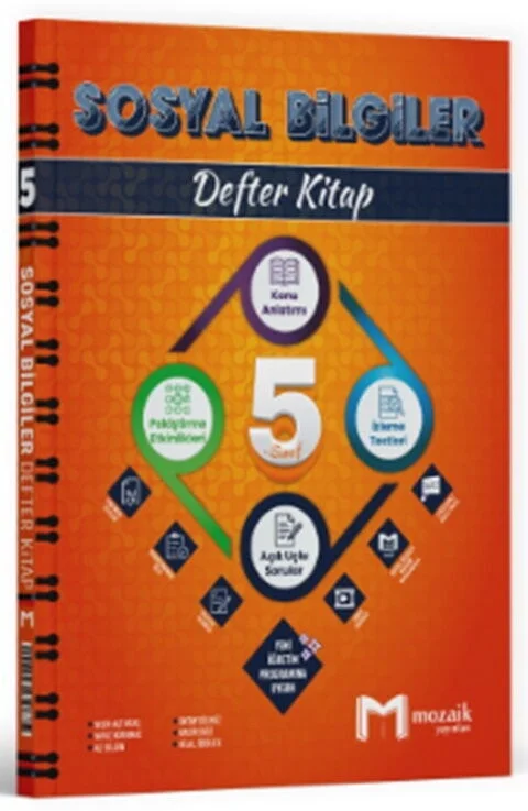 Mozaik 5.Sınıf Sosyal Bilgiler Defter Kitap