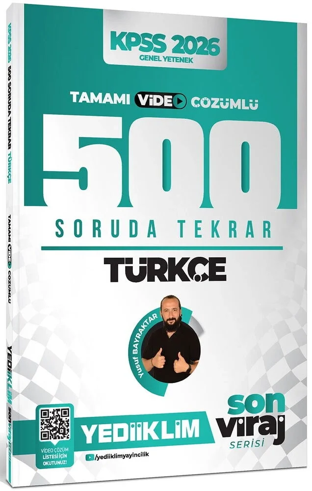 Kpss 2026 Gy Türkçe 500 Soruda Tekrar Video Çözümlü Son Viraj Yediiklim