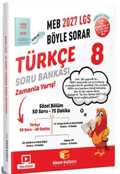 8.Sınıf Türkçe Soru Bankası 2027 Lgs Meb Böyle Sorar Sinan Kuzucu