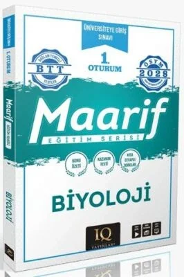 Iq Üniversite Giriş Sınavı 1.Oturum Biyoloji Maarif Eğitim Serisi