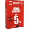 Pegem 2024 Kpss Gy Gk Son 5 Yıl Çıkmış Çözümlü Sorular