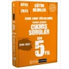 Pegem 2024 Kpss Eğitim Bilimleri Son 5 Yil Çikmiş Sorular