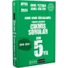 Pegem 2024 Gy Gk 2019-2023 Son 5 Yıl Çıkmış Sorular