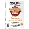 Kpss 2024 Eğitim Bilimleri Ölçme Değerlendirme Yaprak Test  Yediiklim