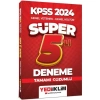 Kpss 2024 Gy Gk Süper 5 Çözümlü Deneme  Yediiklim