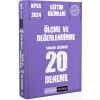 Pegem 2024 Kpss Ölçme Değerlendirme 20 Deneme