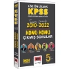 Yargı Kpss Lise Önlisans 2010-2022 Konu Konu Çıkmış Sorular