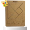 Tangram Eğitime Yardımcı Boyanabilir Zeka Oyuncağı 4+ Yaş Ve Üzeri Moonbeavers