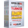 2024 Kpss  Gy Ortaöğretim Önlisans Konu Anlatım Modüler Seti 5 Li  Yediiklim
