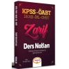 Kpss Öabt Dkab İhl Dhbt Zarif Ders Notları Yediiklim