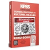Kpss Güncel Olaylar Kültürel Bilgiler Konu+Soru Cep Boy  Benim Hocam