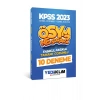 Kpss 2023 Gy Gl 10 Çözümlü Deneme  Yediiklim