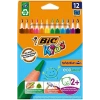 Bic Kids 12 Li Üçgen Jumbo Kuru Boya Küçük Boy 8E+06