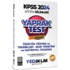 Kpss 2024 Eğitim Bilimleri Öğretim Yöntem Teknikleri Yaprak Test  Yediiklim