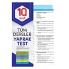10.Sınıf Tüm Dersler Yaprak Test Element
