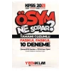 2021 Kpss Ösym Ne Sorar Gk Gy Çözümlü 10 Fasikül Deneme Yediiklim