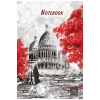Notebook Çizgili Defter Bez Cilt