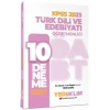 Kpss 2023 Türk Dili Edebiyatı Öğretmenliği 10 Deneme  Yediiklim