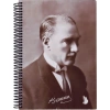 Keskin Color 17X24 120 Yp Çizgili Spiralli Sert Kapak Atatürk Defteri Kod:410781-99