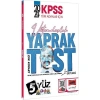 Yargı 2024 Kpss Tüm Adaylar Vatandaşlık Yaprak Test
