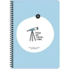 Keskin Color Hisli Şeyler A4 80Yp.Kareli Spiralli Stickerli Defter - Gözüm Hep Yükseklerde