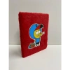 Kral Şakir Ks-7435 Peluş Hatıra Defteri  Kırmızı