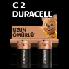 Duracell Alkalin Orta Boy Pil (2) Kod: C2 - Lr14 - Mn1400