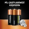 Duracell Alkalin Orta Boy Pil (2) Kod: C2 - Lr14 - Mn1400