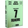 Pegem 2024 Kpss Eğitim Bilimleri 7 Çözümlü Deneme