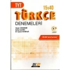 Tyt Türkçe 15X40 Deneme Turuncu Hız Renk