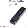 Monaco Tükenmez Kalem -Mavi-0,5 Mm. Kutulu - (Menekşe Mavisi  Gövde, Siyah Kutu)